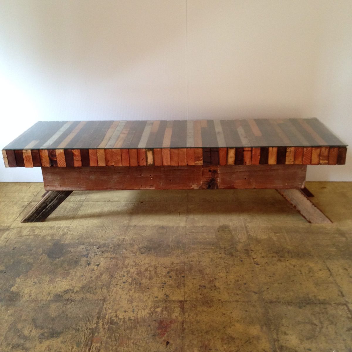 custom coffee table furniture built by artist brandon roth